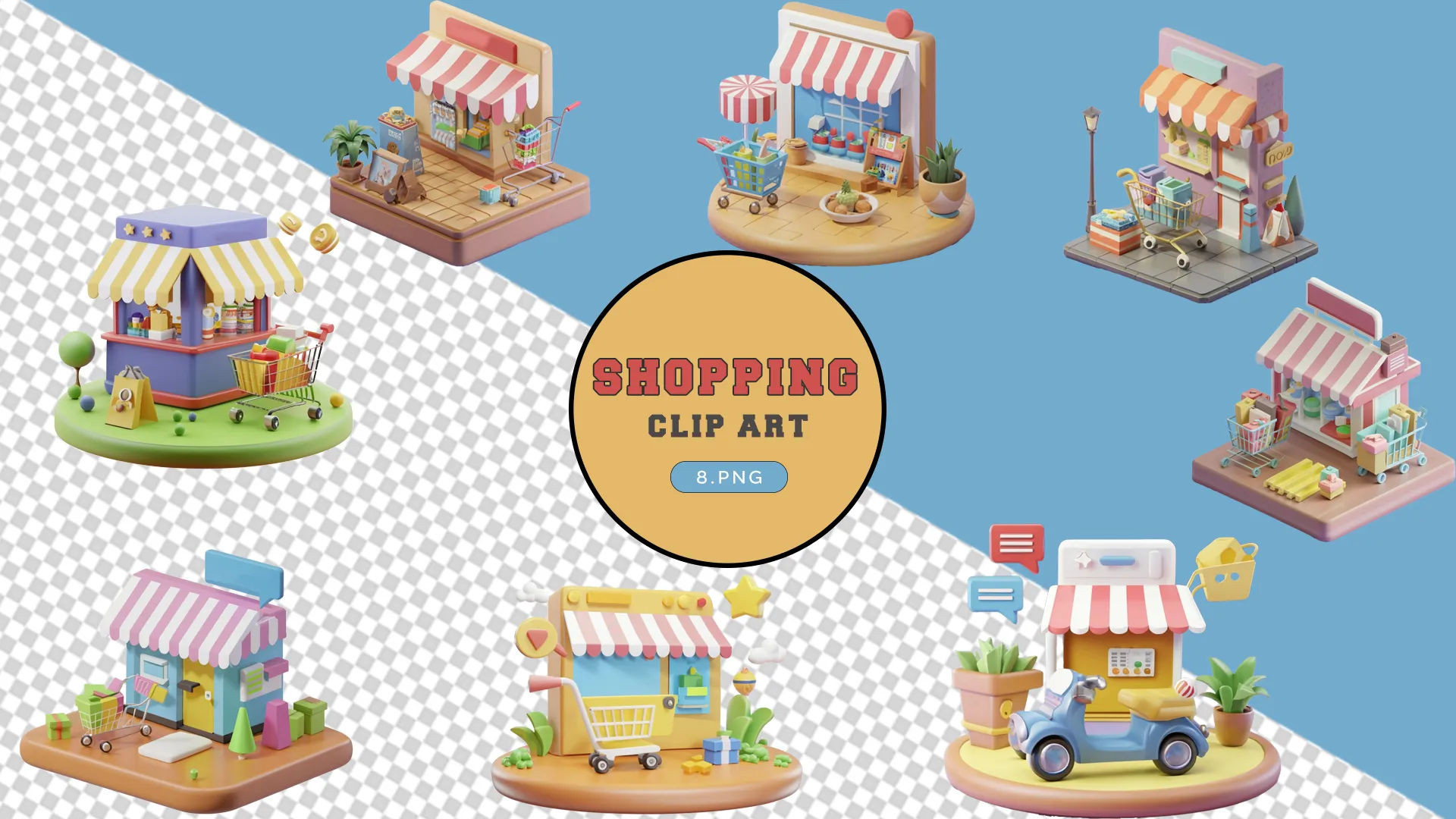 Boutique Shops 3D Pack for Retail Design